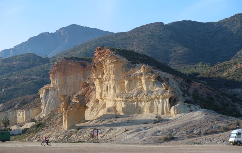 Wintercamping Spanien Felsformation Wintercamping Spanien 20