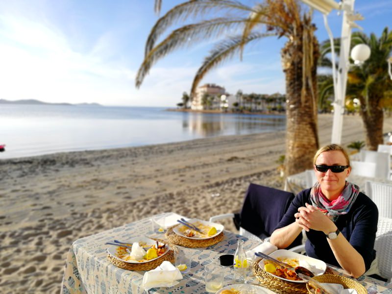 Wintercamping Spanien Lunch Katie Wintercamping Spanien 35