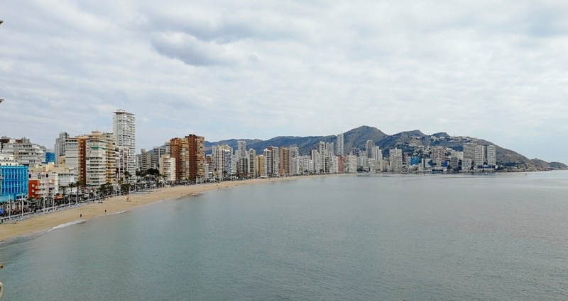 Spanien mit dem Wohnmobil Benidorm Perspektive