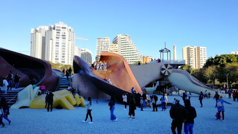 Spanien mit dem Wohnmobil Valencia Spielplatz