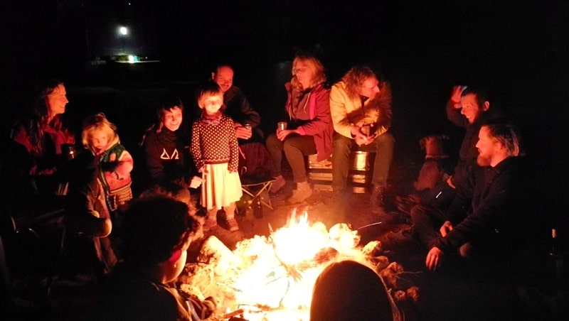 Spanien mit dem Wohnmobil Lagerfeuer